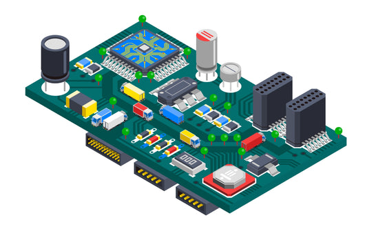 Computer generated image of a circuitboard