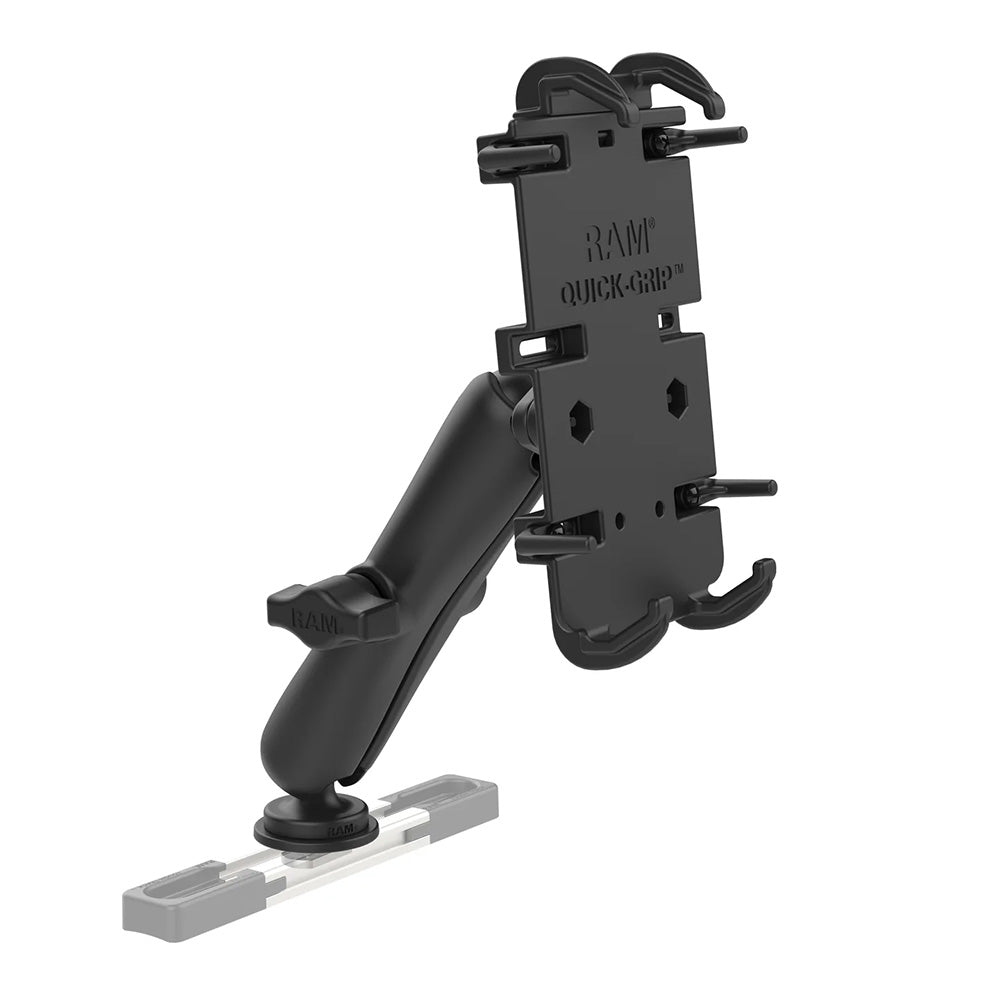 RAM Mount QuickGrip XL Phone Mount wTrack Ball Base Long RAMHOLPD4C354TRA1U