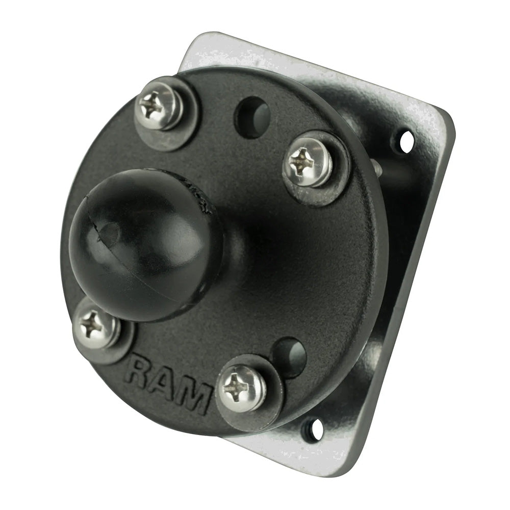 RAM Mount DrillDown Dashboard Ball Base wBacking Plate B Size RAMB2022252U