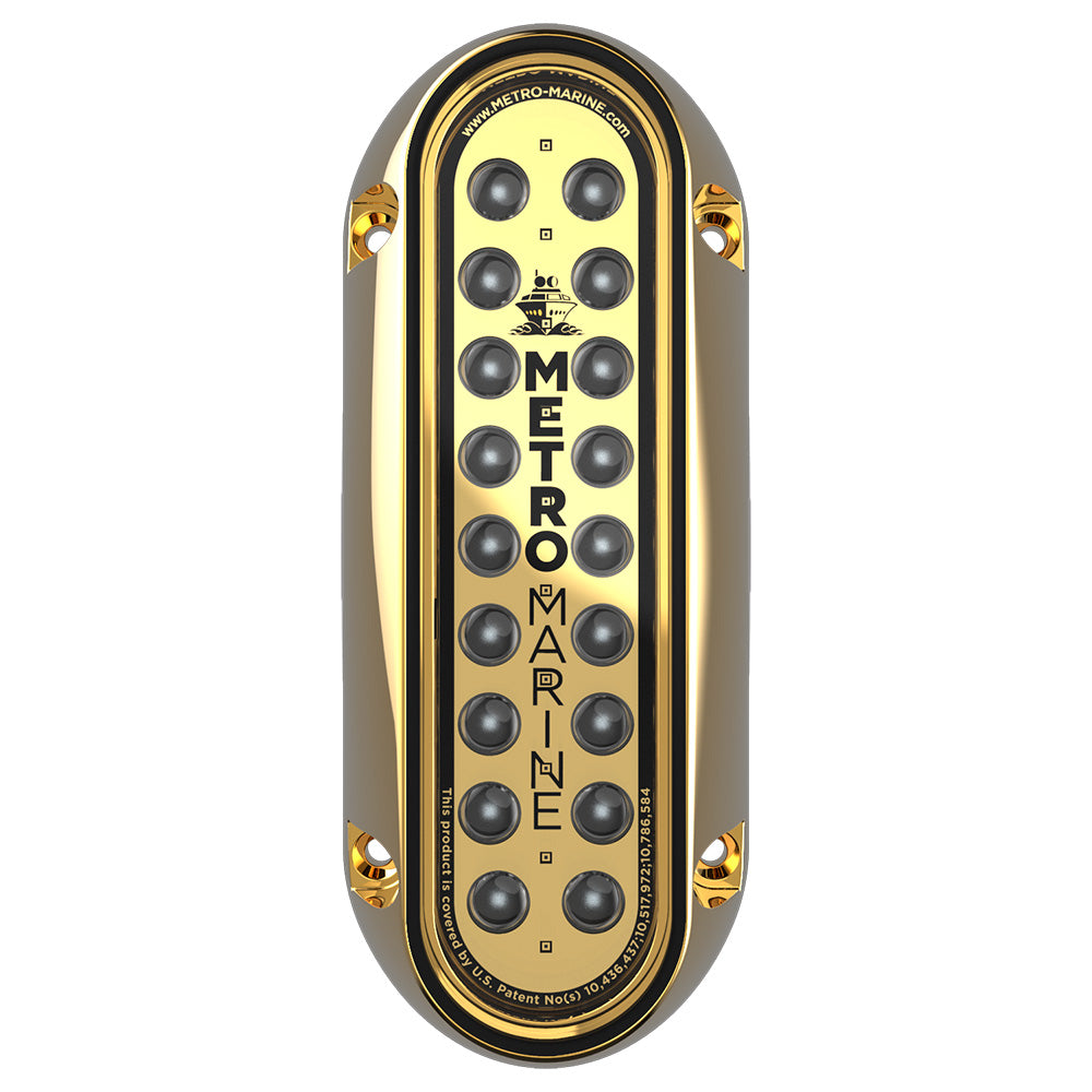 Metro Marine HighOutput Elongated Vertical Mount Light wIntelligent Monochromatic LEDs Blue 90 Beam FBME1VB390