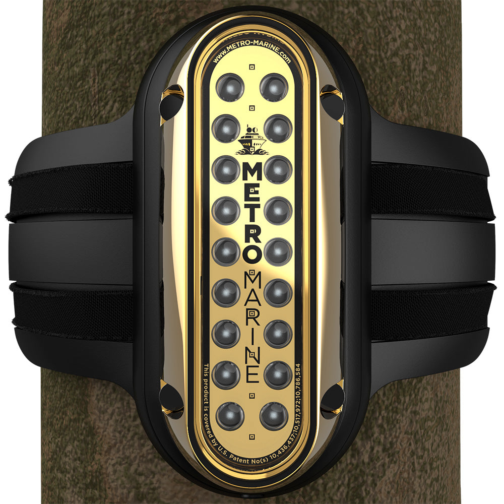 Metro Marine HighOutput Vertical Piling Mount Light wIntelligent Monochromatic LEDs Green 45 Beam FPME1VG345
