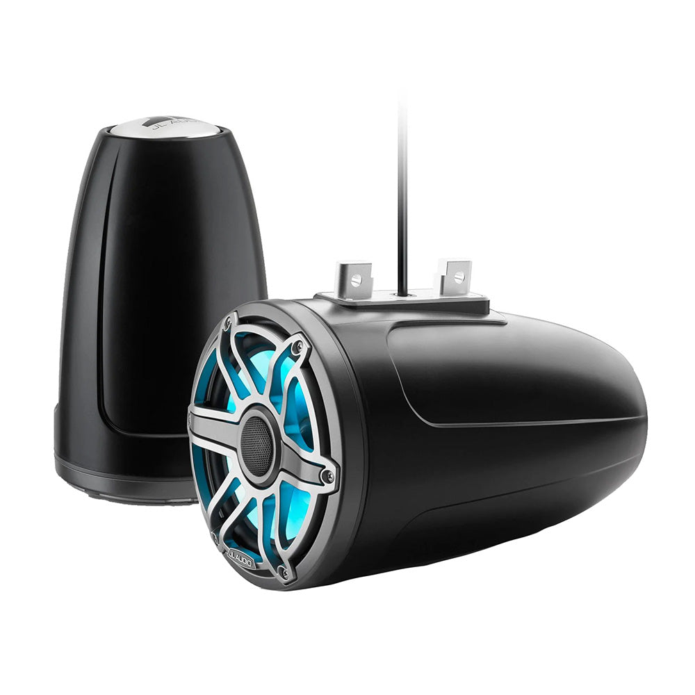 JL Audio M6 Series 77 Enclosed Tower Coaxial System wTitanium Sport Grille Transflective LED Lighting