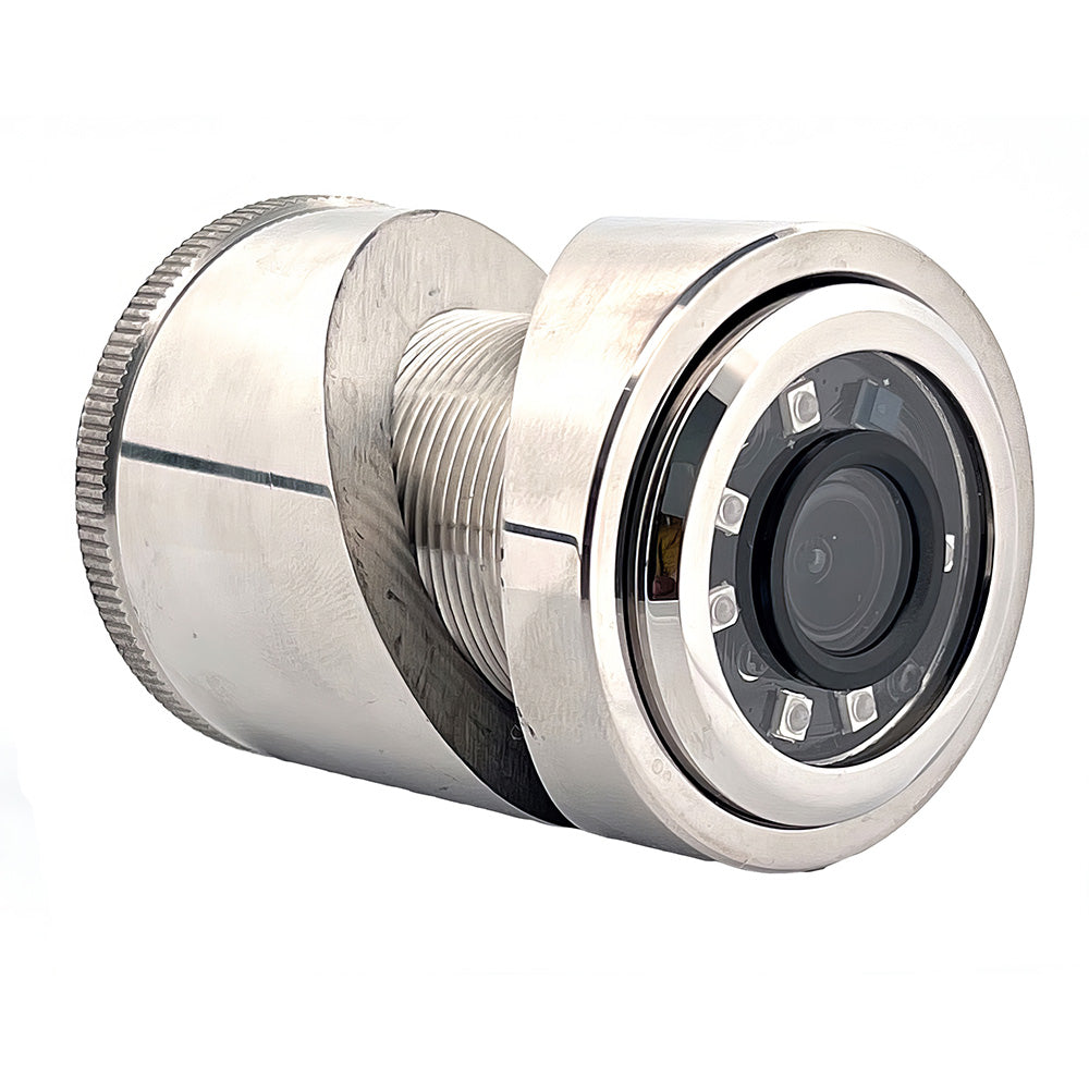 Iris 3MP Compact 316L Stainless Steel ThruHullPanel IP Camera 18mm Lens IRIS43518
