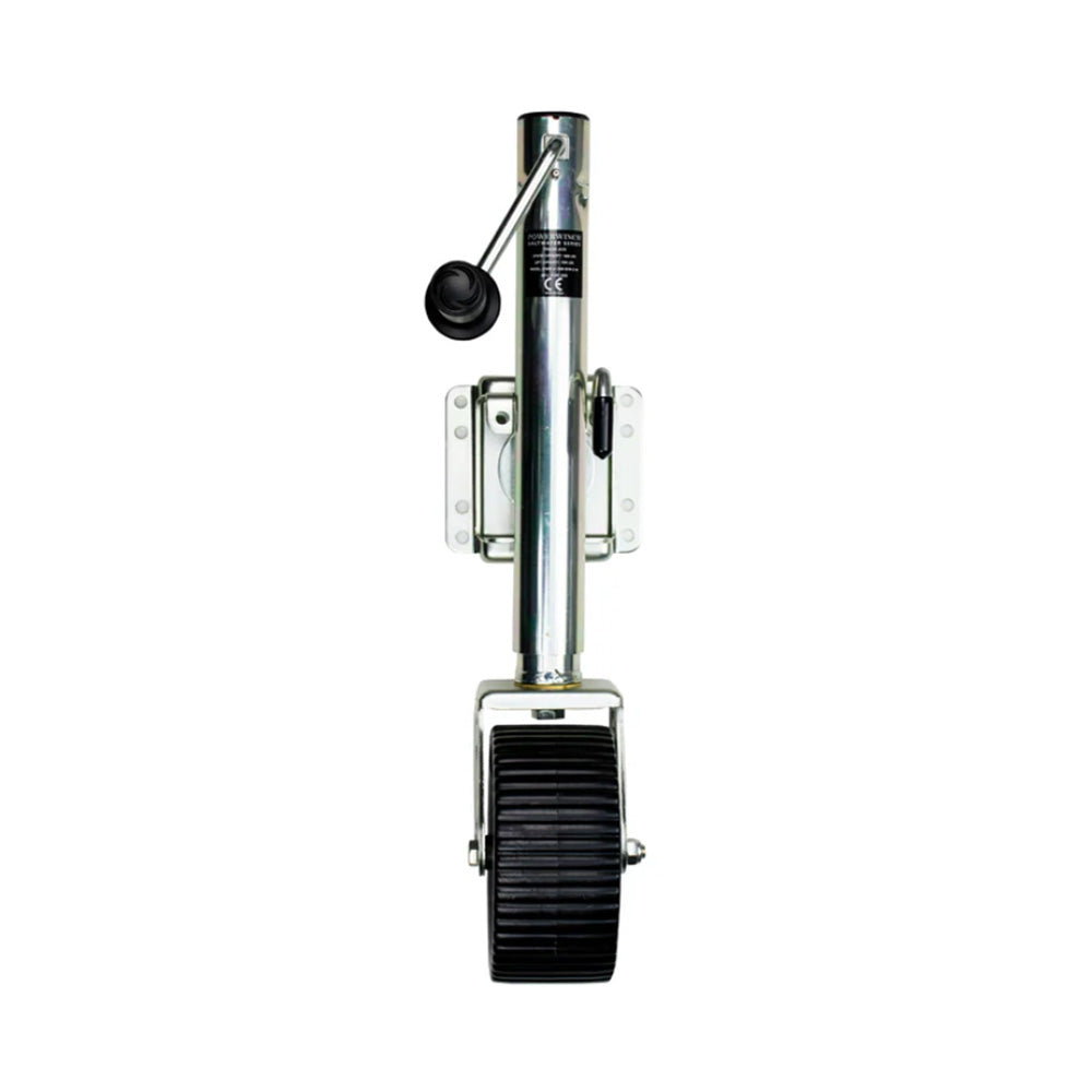 Powerwinch Saltwater Series Jack 1500lb BoltOn Single Wheel Wide Zinc 500 HR Salt Spray 21600J1500B1WZR