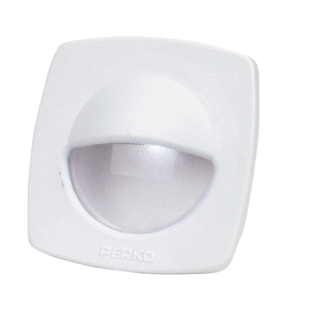 Perko LED Utility Light wSnapOn Front Cover White 1074DP2WHT