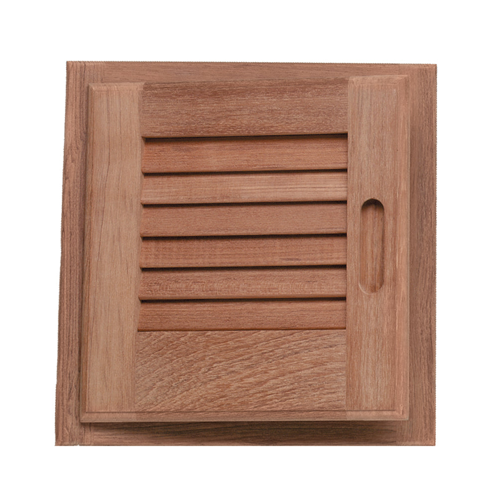 Whitecap Teak Louvered Door Frame Left Hand 12 x 12 60721