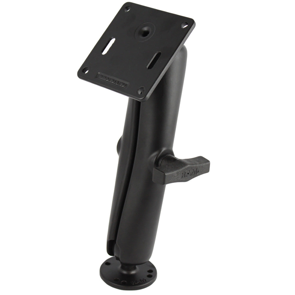 RAM Mount 15 Diameter Ball Mount wLong Double Socket Arm 25 Round Base AMPs 3625 Square Base VESA RAM101UD2461