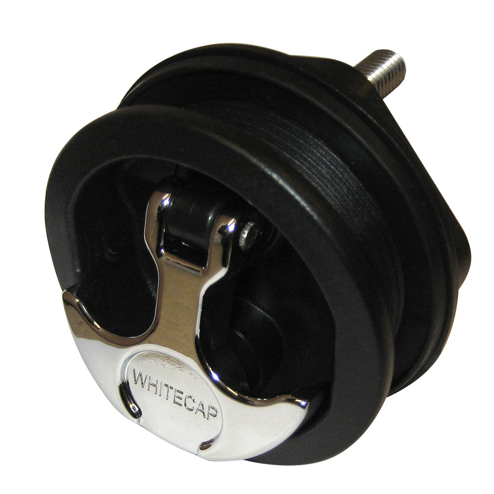 Whitecap THandle Latch Chrome Plated ZamacBlack Nylon No Lock Freshwater Use Only S0230BC