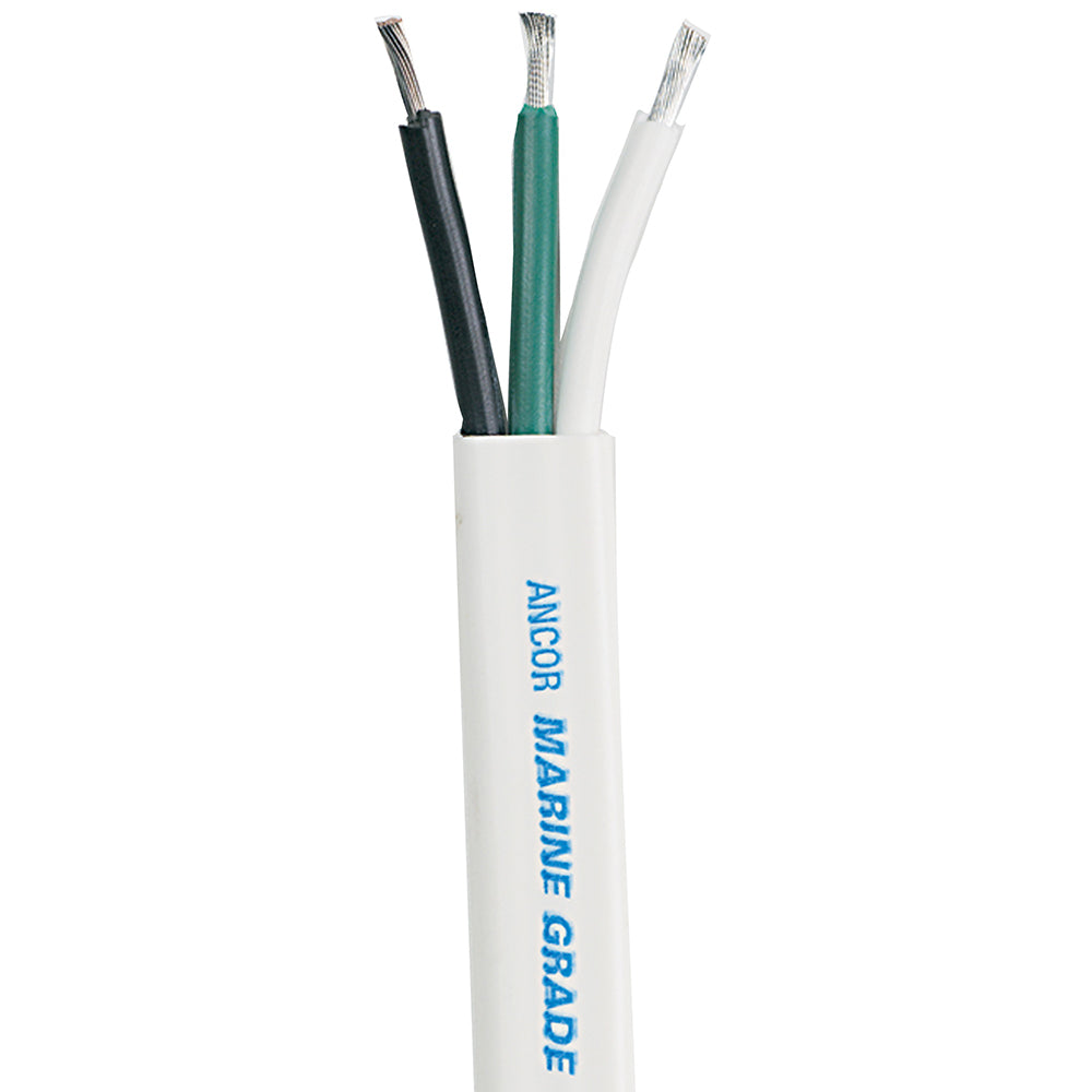 Ancor White Triplex Cable 63 AWG Flat 50 130705