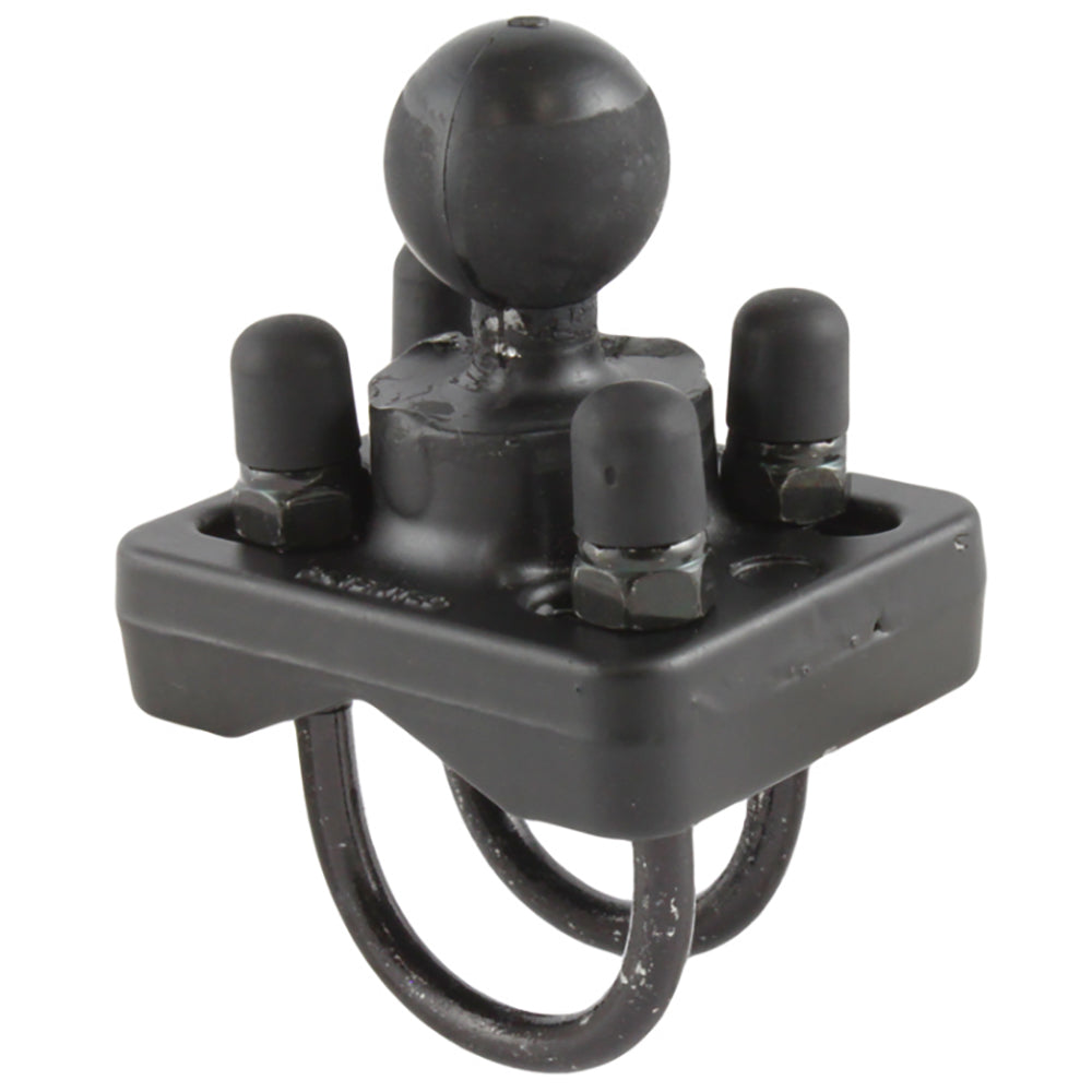 RAM Mount Double UBolt Base w1 Ball fRails from 075 to 125 Diameter RAMB235U