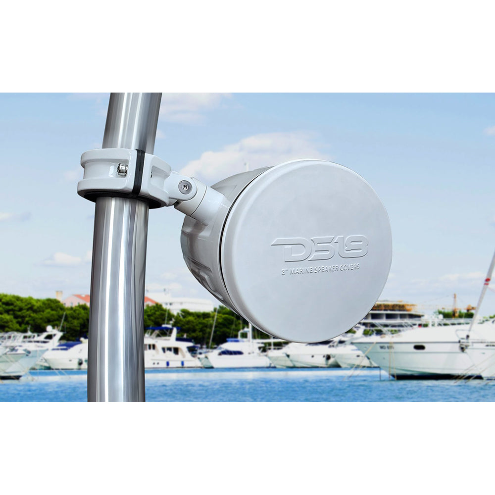 DS18 Silicone Marine Speaker Cover f65 Speakers White CS6WH