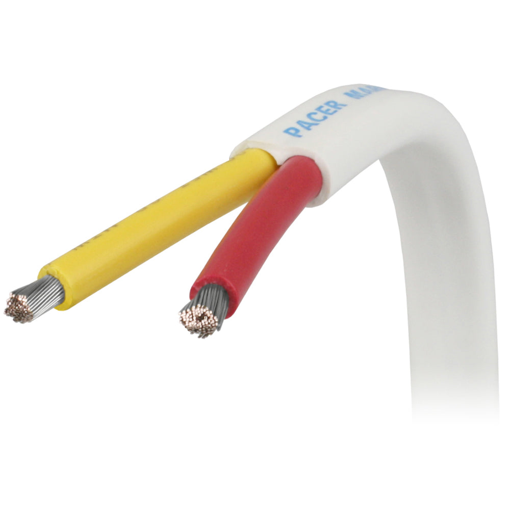 Pacer 122 AWG Safety Duplex Cable Flat Cable RedYellow Sold By The Foot W122RYWFT