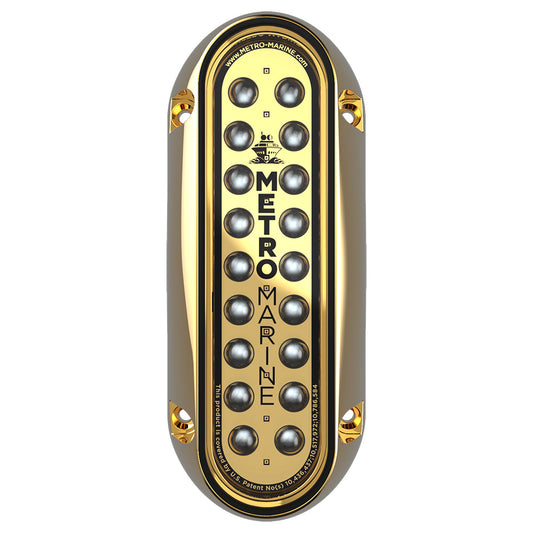 Metro Marine HighOutput Elongated Vertical Mount Light wIntelligent Monochromatic LEDs  Blue 45 Beam FBME1VB345