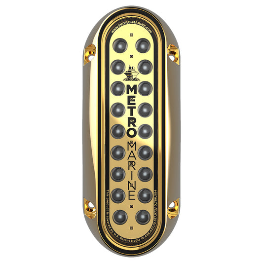 Metro Marine HighOutput Elongated Vertical Mount Light wIntelligent Monochromatic LEDs  Aqua 90 Beam FBME1VA390