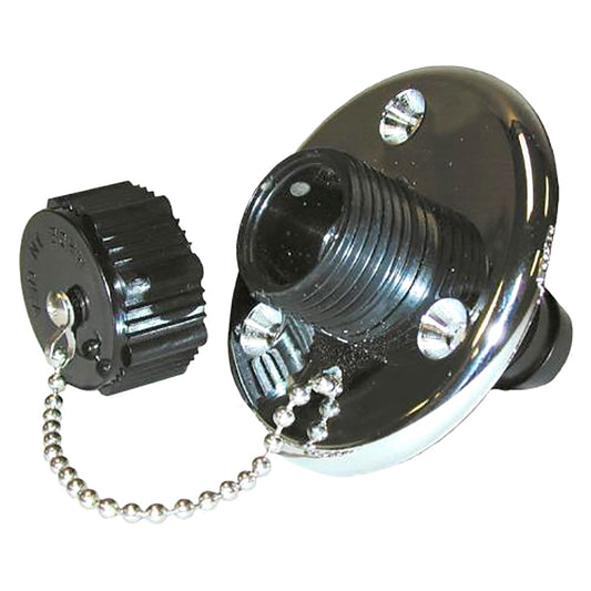TH Marine Washdown Valve wChrome Base WDV1CPDP