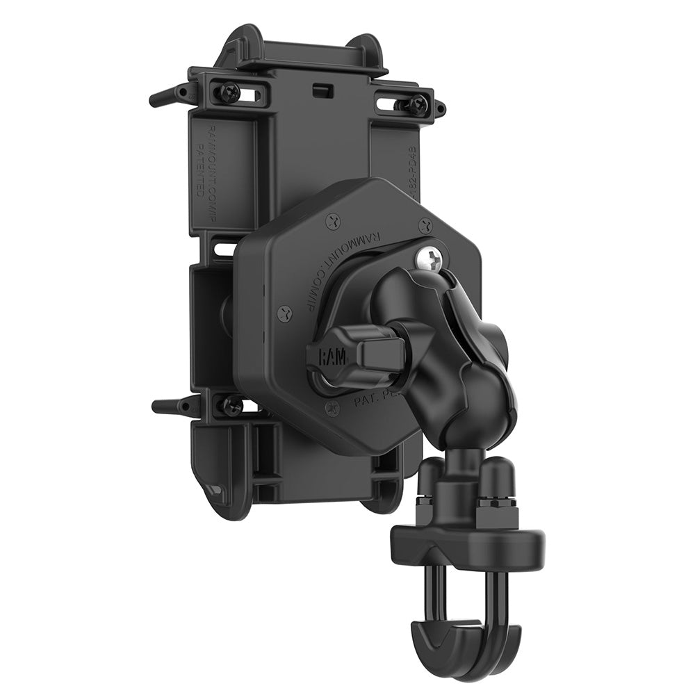 RAM Mount RAM QuickGrip XL Phone Mount wVibeSafe  UBolt Base  Short RAMB149ZAPD4462