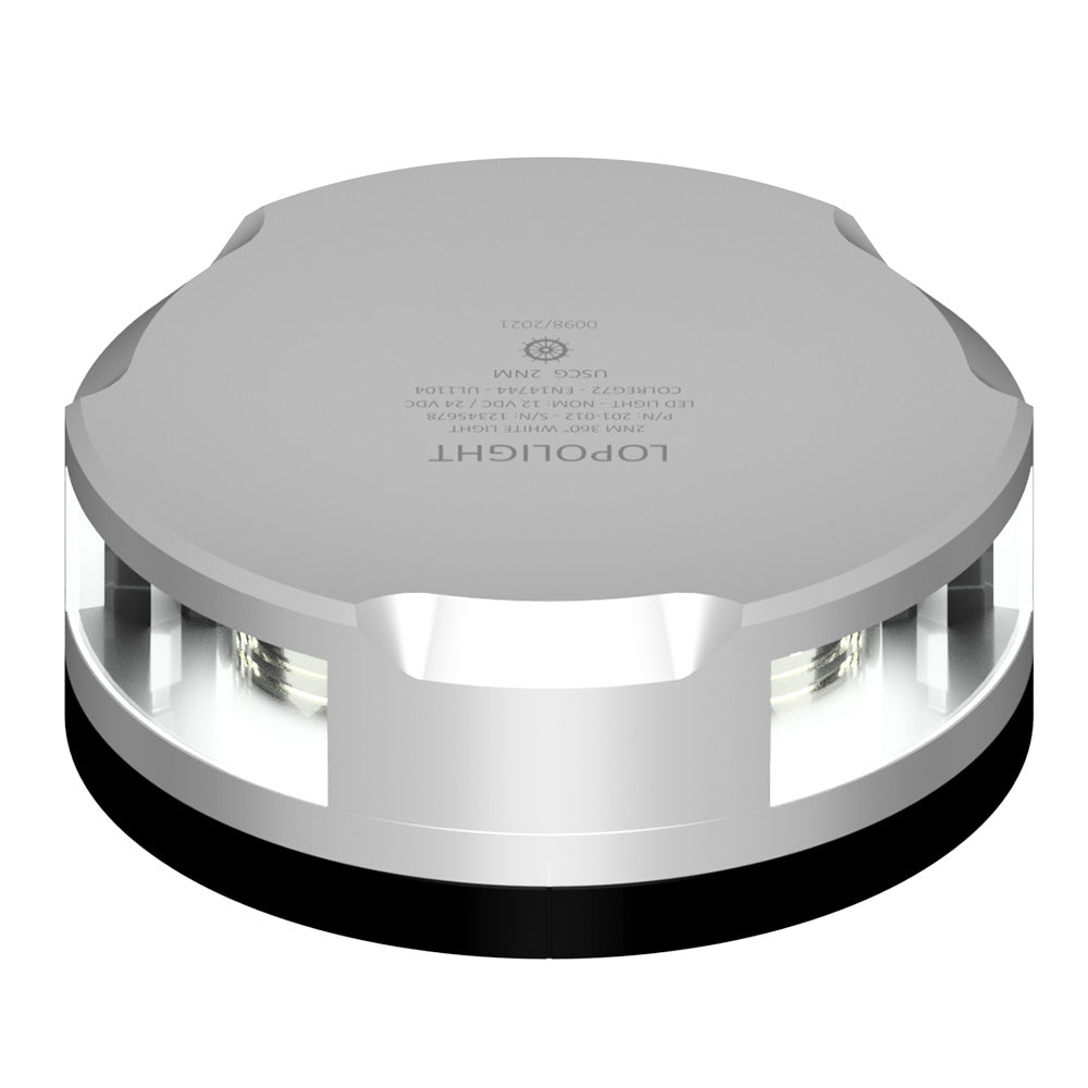 Lopolight Masthead360Degree Light  3NM  Silver Housing wFB Base 201021FB