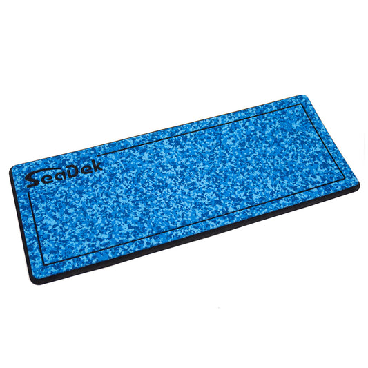 SeaDek 16 x 39 20mm Dual Density Large Helm Pad wSeaDek Logo  Brushed Texture  Aqua CamoBlack 4064mm x 9906mm x 20mm