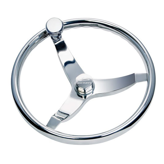 Schmitt Marine Vision Elite Stainless Steel 155 Steering Wheel 7161521FGKR