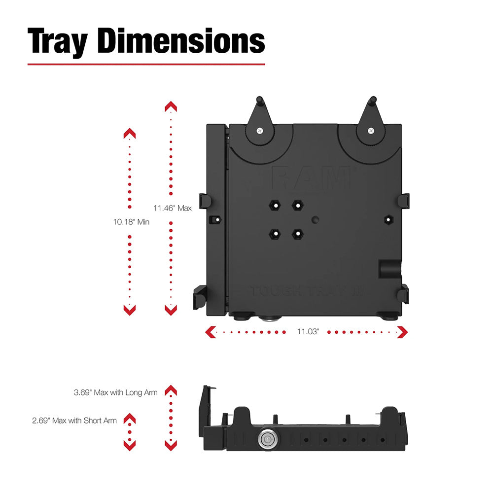 RAM Mount RAM NoDrill Laptop Mount f0526 Nissan Frontier  More RAMVB154SW3