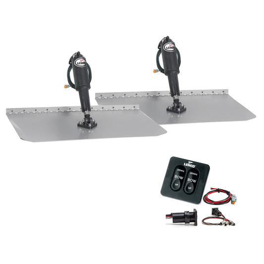 Lenco 12 x 18 Standard Trim Tab Kit wStandard Tactile Switch Kit 12V TT12X18