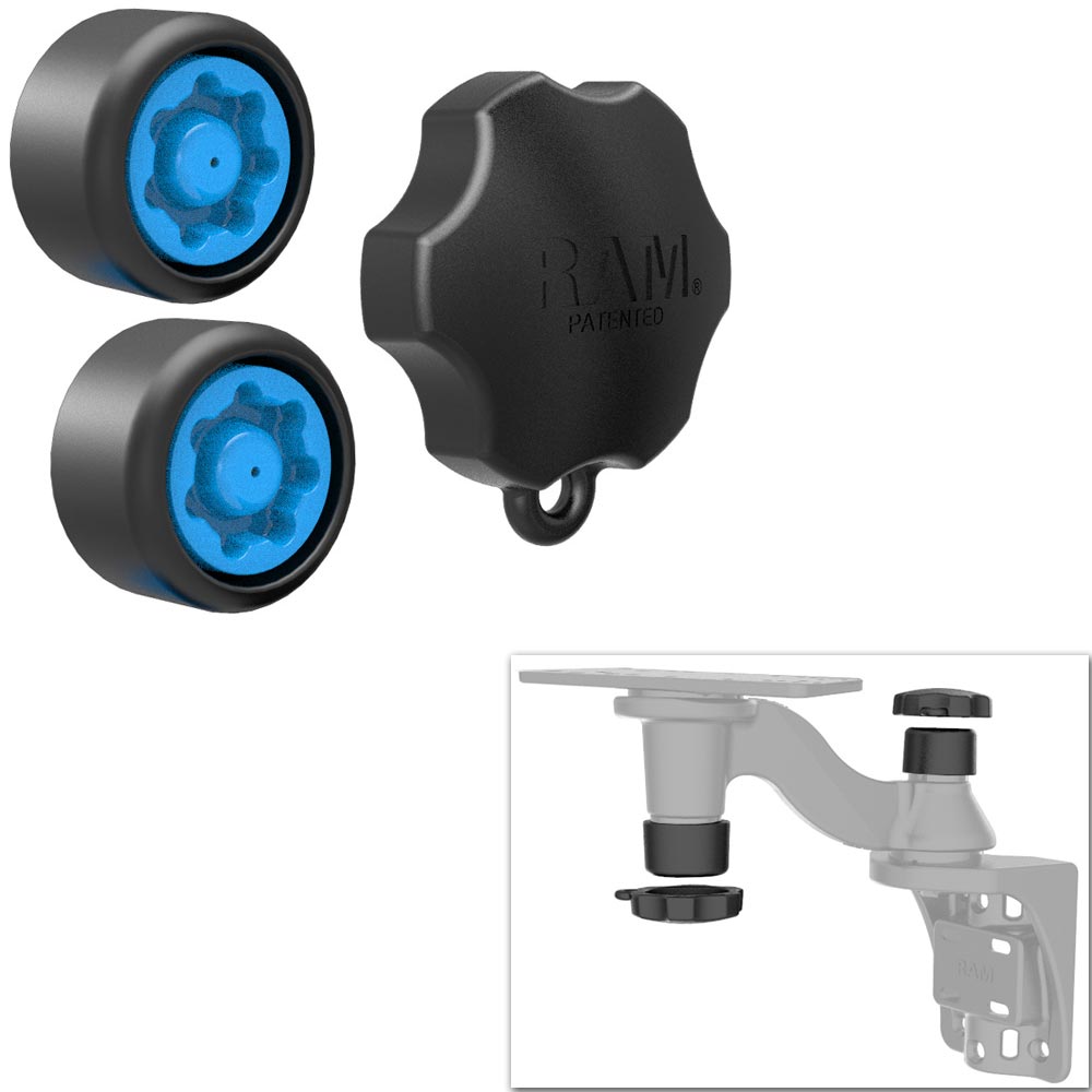 RAM Mount PinLock Security Kit f Single Swing Arm Mount RAPSKNOB109U