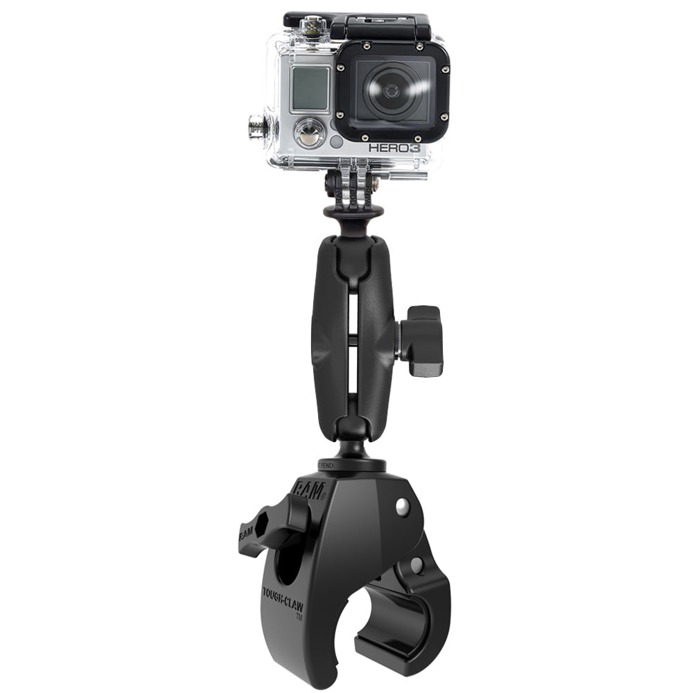 RAM Mount Medium ToughClaw Mount wCustom GoPro Hero Adapter RAPB404GOP1U