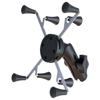 RAM Mount Universal XGrip Cradle with 1 Ball  STANDARD Length Double Socket Arm f7 Tablets RAMHOLUN8B201U