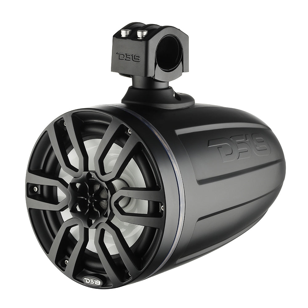 DS18 X Series HYDRO 65 Wakeboard Pod Tower Speaker wRGB LED Lights  300W  Matte Black  NXLX6TPBK
