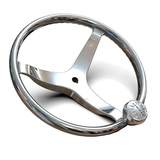 Lewmar 3 Spoke 135 Steering Wheel wPowerGrip Knob 89700820