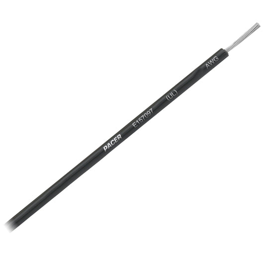 Pacer Black 14 AWG Primary Wire  25  WUL14BK25